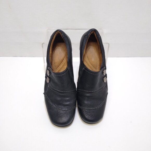 Naturalizer Leather Slip-On Shoes Button Detailing Womens Sz 8.5 Casual Business - Picture 3 of 5